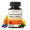 DAIKEN Lutéine et Zeaxanthin Suppléments, AREDS 2 Formule inspirée avec Astaxanthin, Maqui Berry, Bilberry, Huile de lin et vitamine E, 30 Softgels