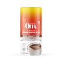 Om Mushroom Superfood Morning Energy Blend Mushroom Powder Drink, 8.47 Ounce Canister, Café Sans boisson d'énergie avec Cordyceps, Vitamine D2, Agaricus Bisporus, Lion's Mane, Rhodiola, et Turquie Tail