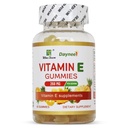 Gommies de vitamine E 268mg, Delicious, Vegan, Non-OGM, Suppléments Gommy pour adultes, Immune, Skin & Eye Support, 60 Compte
