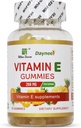 Gommies de vitamine E 268mg, Delicious, Vegan, Non-OGM, Suppléments Gommy pour adultes, Immune, Skin & Eye Support, 60 Compte