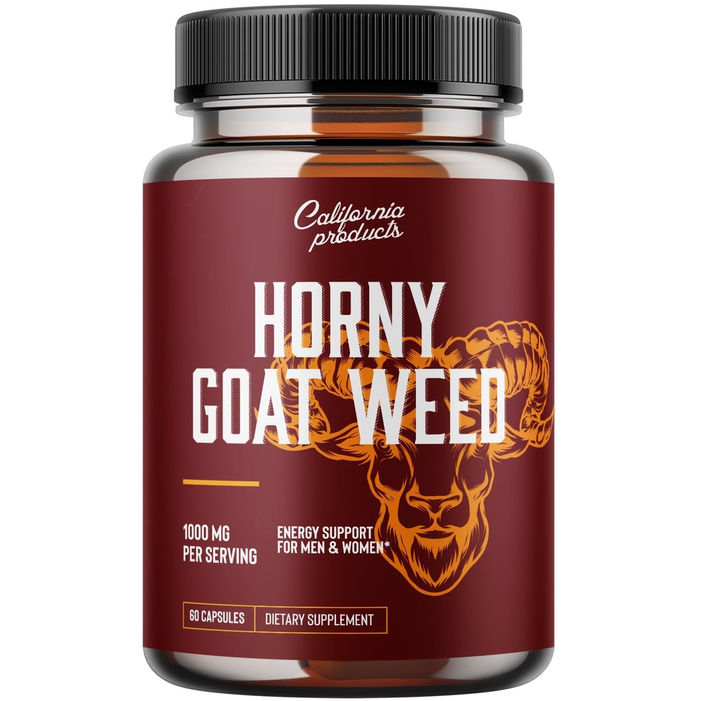 Horny Goat Weed Complex - Mâle Enhancement Pills and Natural Testostérone Booster for Men Homme Performance Pre Workout Suppléments Croissance musculaire