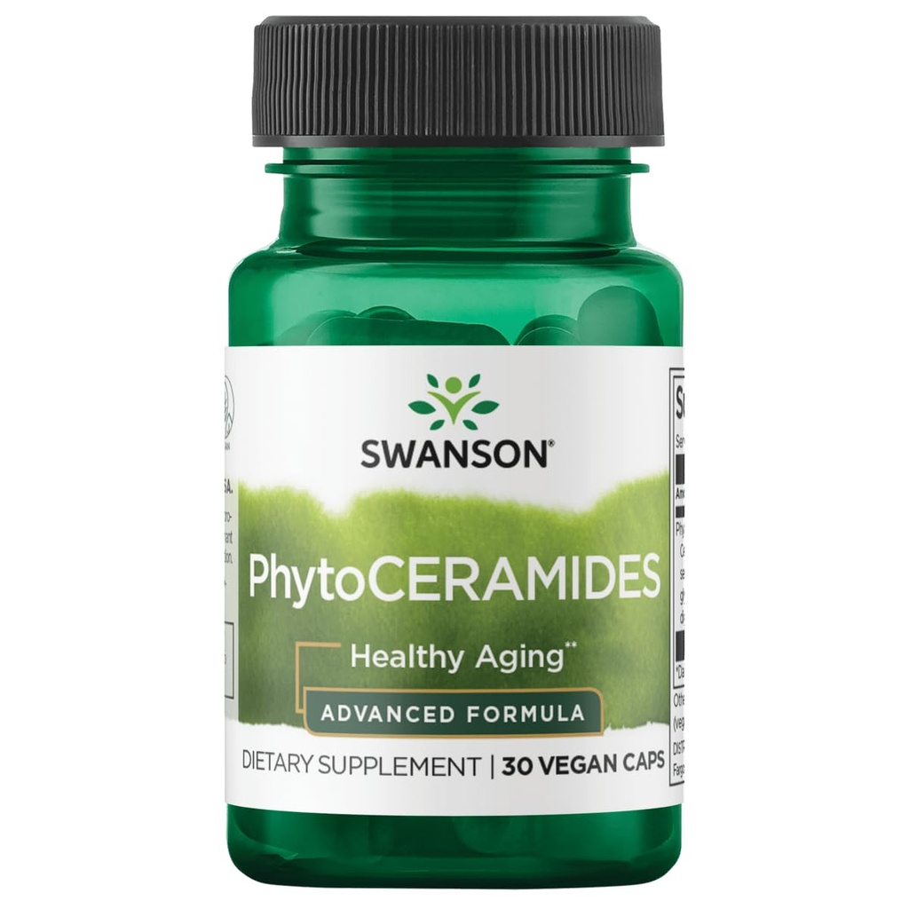 Swanson Phytocéramides avancés 30 Milligrammes 30 Capsules de légumes