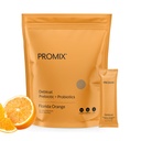 ProMix Nutrition Debloat Prébiotiques et probiotiques avec Baobab - Riche en vitamine C, Bloating Relief, Immune Support - Orange - 30 portions (paquet de 30)