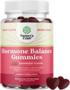 Équilibre hormonal pour les femmes Gommies de tous les âges - Supplément de soutien PMS pour les femmes pour soutenir le cycle menstruel et l'équilibre hormonal Ménopause et ailes d'humeur avec vitamine B6 et Dong Quai - 180 Chews