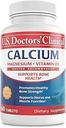 U.S. Doctors' clinique 1200mg Citrate de calcium et complexe de carbonate avec magnésium et vitamine D3 - supplément de calcium pour os, muscles et nerfs - végétalien, non-OGM - 60 comprimés - 1-Mois