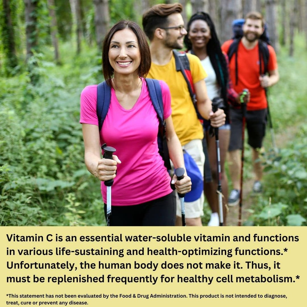 Vitamine C 100% naturelle de la cerise d'acérola avec Lavitol DHQ Dihydroquercetin Plus 250 mg Citrus Bioflavonoïdes - Vitamine C dans l'alimentation entière, pas d'acide ascorbique synthétique et aucun additif - 250 mg, 60 Capsules