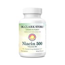 Dr Clark Niacin 500 (Vitamine B3) Supplément, 500mg, 100 Capsules de gélatine