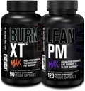 Brûlure d'usine Jacked-XT Max - Brûleur de graisse thermogénique et suppresseur d'appétit (90 capsules) et lean PM Max haute performance perte de poids, brûleur de graisse et suppresseur d'appétit (120 capsules)