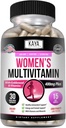 Kaya Naturals Women's Multivitamin, Overall Healthy Antioxidant, and Immune Support, Vitamins A, D, C, E, Biotin, Folic Acid, & Multi-Mineral, Energy & Metabolism Vitamin Supplement 30 Count