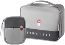 Sacs de premiers soins vides Fournitures médicales de voyage Sac de médecine isolant Kit de sécurité pratique Costume pour les familles en plein air Randonnée Camping Bureau de voiture,Grey