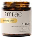 Arrae Soulagement de Bloating à action rapide Enzymes digestifs, toutes les capsules naturelles de Bloat, de gaz et de soulagement de l'indigestion, 60 Nombre