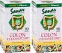 Sanar Naturals Colon Cleanser, 90 Capsules (2 Pack) - Mélange de fibres, de plantes et de probiotiques diététiques, soutien digestif, supplément de nettoyage de colonies pour les femmes et les hommes