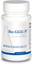 Recherche en biotique Bio GGG B, Complexe B, Formes biochimiquement activées de vitamines B, Thiamine, Riboflavine, Niacine, B6, B12, Folate Produce Energy, Optimiser l'humeur positive, Santé cardiovasculaire 60 Capsule