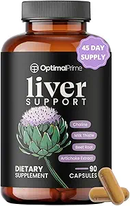 Nettoyer et réparer le foie, supplément de chardon de lait, détox de foie, supplément de foie, soutien du foie, dose pour votre foie, extrait d'artichaut, betterave, zinc, choline - 90 capsules