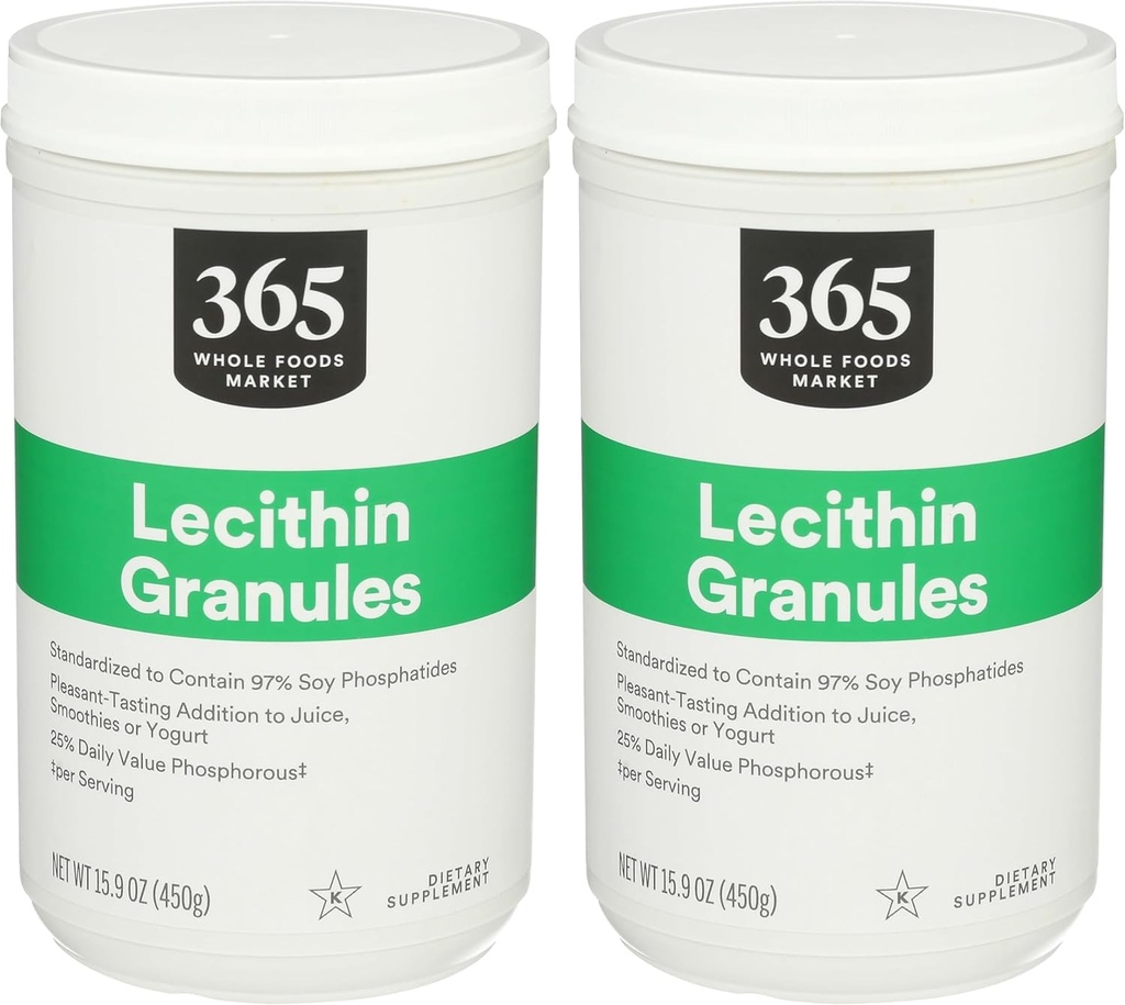 365 par Marché des aliments entiers, Lécithine Granules, 15.9 Ounce (paquet de 2)