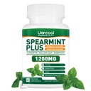 Spearmint Plus Supplément 1200mg - pour la santé digestive, de la peau et de l'estomac, Alternative Spearmint Tea- USA Made & Tested - 60 Softgels