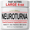 Neuropathie Nerve Relief Cream - Fast Action Max Relief pour les pieds Jambes orteils Retour - Ultra Strength Menthol Arnica Aloe Vera MSM, Relief naturel Nerve Comfort Relief, sans paraben 4 Oz
