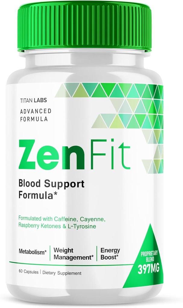 Zenfit Capsules, Zen Fit Blood Support Formula Pills, Zenfit Sugar Support, Zen Fit Advanced Formula Natural Keto Support Supplément, ZenFit Blood Capsules Dietary Supplément (60 Capsules)