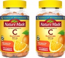 Nature rendu dosage extra-fort Vitamine C 500 mg par portion, supplément alimentaire pour le soutien immunitaire, 60 Gommies, 30 jours d'approvisionnement (paquet de 2)