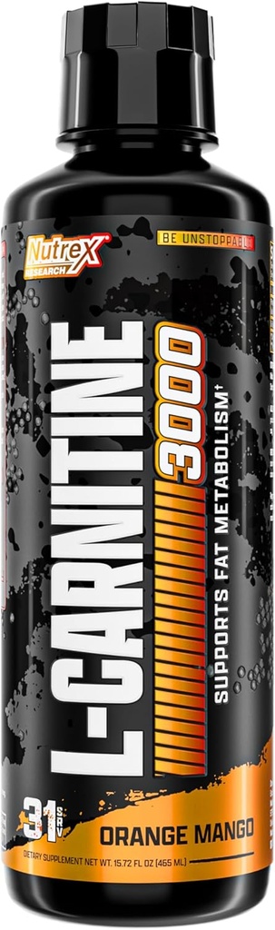 Recherche Nutrex Carnitine liquide 3000.00 Orange Mango.00 Stimulant Free.00 31 portions 16 Fl Oz
