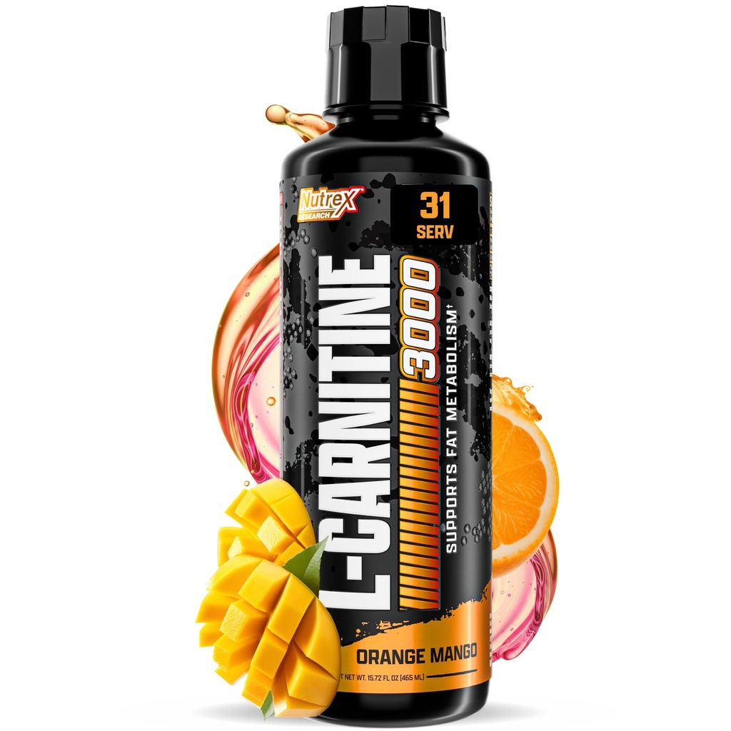 Recherche Nutrex Carnitine liquide 3000.00 Orange Mango.00 Stimulant Free.00 31 portions 16 Fl Oz