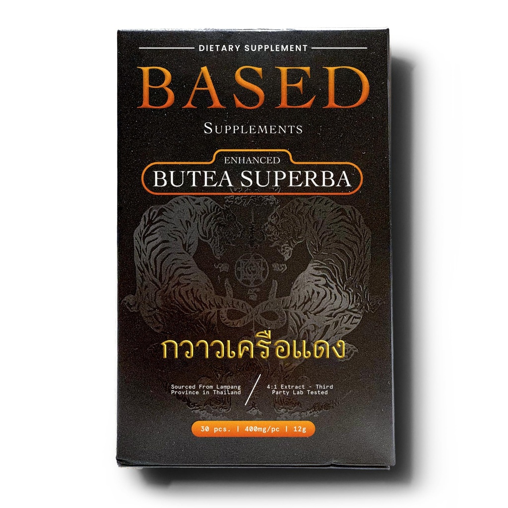Based Supplements Butea Superba Extract - Traditional Thai Herb for Men's Vitality, Focus & Energy - Premium Root Powder with Natural Flavonoids