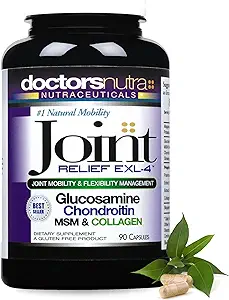 Supplément de soutien conjoint Glucosamine, Chondritine, Turmère, MSM et Collagène 90 Capsules