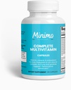 Multivitamine complète + Immunity Boost, 60 capsules, 3ème partie testée, Supplément quotidien pour hommes, femmes, adultes, sans gluten, non-OGM, 30 portions
