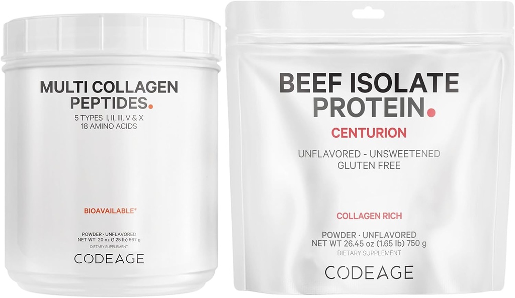 Ultimate Muscle & Recovery Pack: Collagen Peptides Poudre et protéines de boeuf