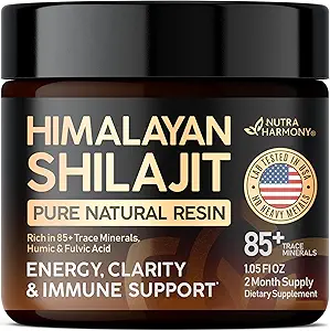 Shilajit Pure Himalayan Resin.Lab Testé aux États-Unis.Shilajit naturellement observé pour les hommes et les femmes.