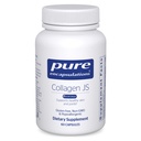 Encapsulations pures Collagène JS - Santé de la peau et des articulations* - 1 000 mg Collagène hydrolysé de biocellules - Sans gluten et sans OGM - 60 capsules