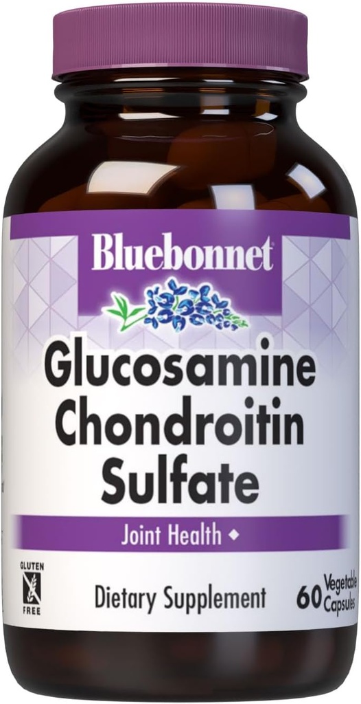 Supplément de sulfate de glucosamine de BlueBonnet Chondroitine, 60 Nombre