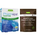 Pharmepa Restore & Advanced Hydrolyzed Collagen Peptides Bundle, 1000mg Pure EPA Omega-3 Huile de poisson et 100% de Poudre de protéines de collagène de foie, par Igennus