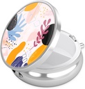 Boîte à pilules Nipichsha, petit cas de pilule pour la purse et la poche, organisateur mignon de médecine de voyage, porte-conteneur de médicament portable pour tenir les vitamines, médicaments, huile de poisson et supplément, fantaisie florale