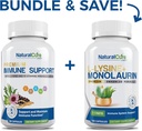 Natural Cure Labs Bundle: Immune Support + L-Lysine + Monolaurin