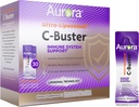 Aurora Nutrascience Ultra Liposomal C-Buster Immune System Support, Vitamine C, Vitamine D, Zinc, Elderberry, Pelargonium, Vitamine K & Ginseng, 30 Packets, 10 ML