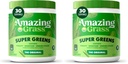 Poudre super-alimentaire de grenadelles étonnantes : Poudre de grenadères avec enzymes et probiotiques digestifs, spiruline biologique, Chlorella et poudre de racines de betterave, originale, 30 portions (60 portions totales)