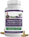 Vosbiotiques Prébiotiques et probiotiques pour les hommes et les femmes - Enzymes digestifs avec probiotiques et prébiotiques Résistant à l'acide - Probiotiques pour la santé des femmes et des hommes