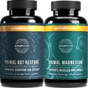 Primal Harvest Primal Gut Restore et Primal Magnésium Supplément 2 Pack (180 capsules)