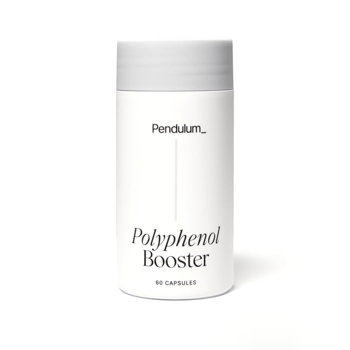 Pendulum Polyphénol Booster, Antioxydant des superaliments, Composés de plantes bénéfiques pour la bonne santé, aide à booster Akkermansia Muciniphila pour les hommes et les femmes (60 Capsules, 1-Pack)