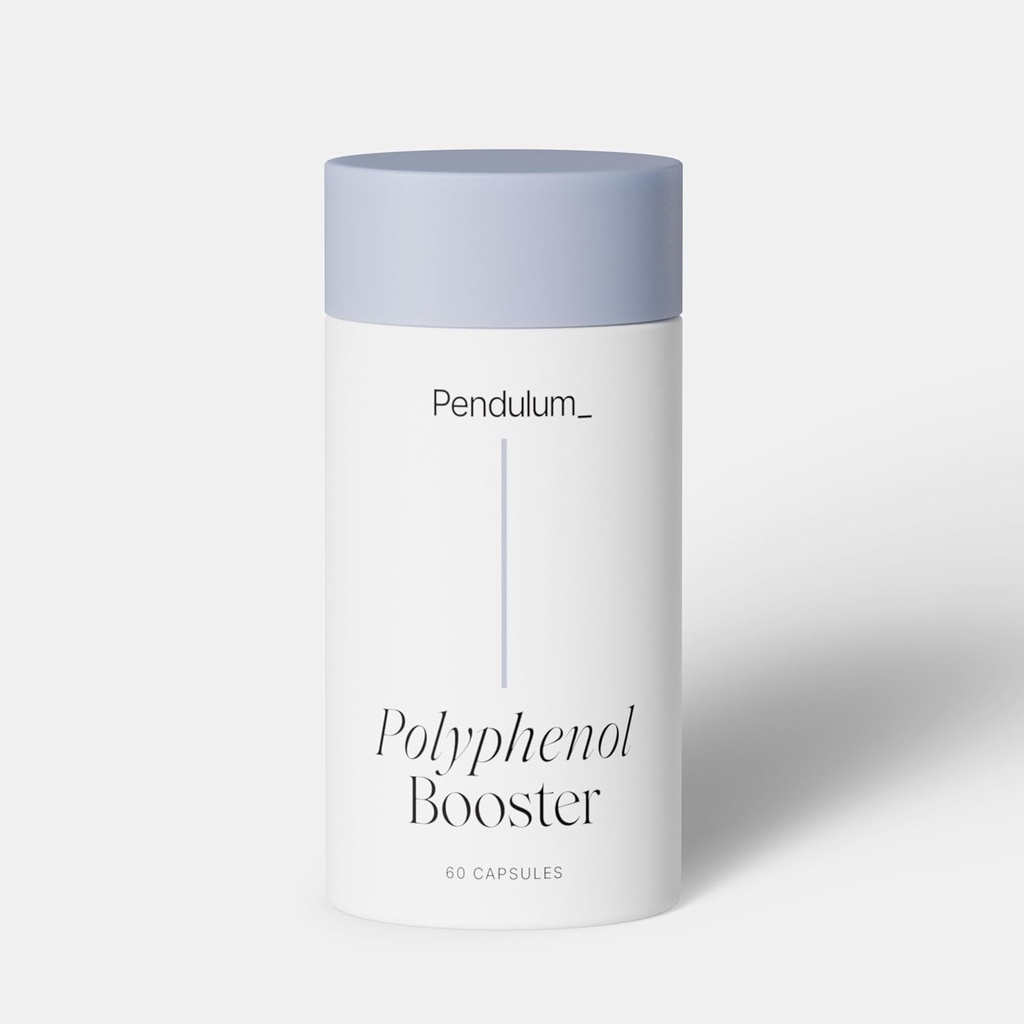 Pendulum Polyphénol Booster, Antioxydant des superaliments, Composés de plantes bénéfiques pour la bonne santé, aide à booster Akkermansia Muciniphila pour les hommes et les femmes (60 Capsules, 1-Pack)