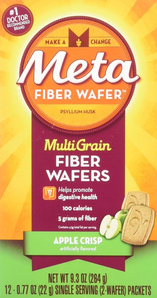Métamucil Fiber Wafers Apple Crisp 24 Chacun (paquet de 6)