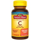 Nature faite de vitamine C 1000 mg avec des hanches roses, supplément alimentaire pour le soutien immunitaire, 60 comprimés de libération de temps, 60 jours d'approvisionnement