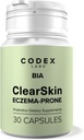 Codex Labs BIA Eczema Probiotic – 30 capsules de Synbiotique pour la peau éczéma-prone avec probiotiques prouvés cliniquement et bleuets prébiotiques