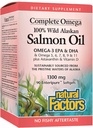 FACTEURS NATURAUX Huile de saumon d'Alaska sauvage, 90 CT