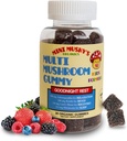Mini Mushy's Organic Goodnight Rest Gummies (en anglais seulement) Ashwagandha, Reishi, Lions Mane, Champignons, Melatonin (en anglais seulement) Enfants de 2 ans et plus Couleur naturelle, Allergie, Faible sucre (en anglais seulement)