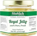 Stakich Fresh Royal Jelly - Pure, tout naturel - Pas d'additifs/arômes/préservatifs ajoutés - 4 Ounce (114 Gram)