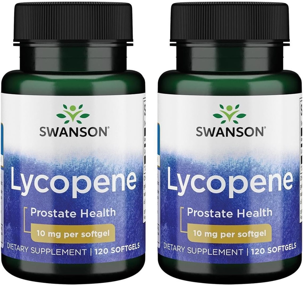 Swanson Lycopène 10 mg 120 gels (2 boîtes)