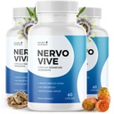 Supplément de soutien Nervovive Nerve - Formule avancée Nerve suppléments de santé, tous les suppléments de Potent naturel, la force maximale pour la santé et le bien-être global - 60 capsules, 3 mois d'approvisionnement