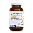 Métagène OmegaGenics EPA-DHA 500 - Supplément d'huile de poisson de haute puissance pour la santé cardiovasculaire* - Source durable et pureté testée - Non-OGM et sans gluten - 120 softgels